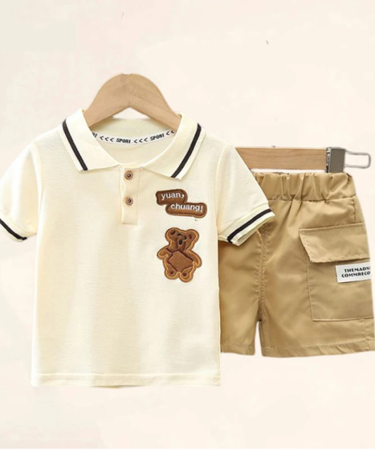 Baby Boy Clothes Set T-shirt and Shorts Cute Cartoon Summer Clothes Set